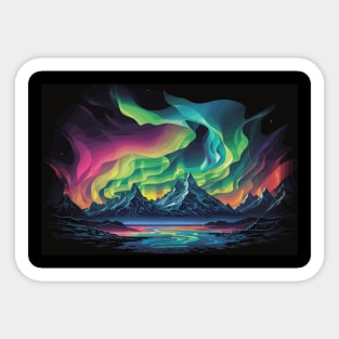 northern lights - aurora borealis Sticker